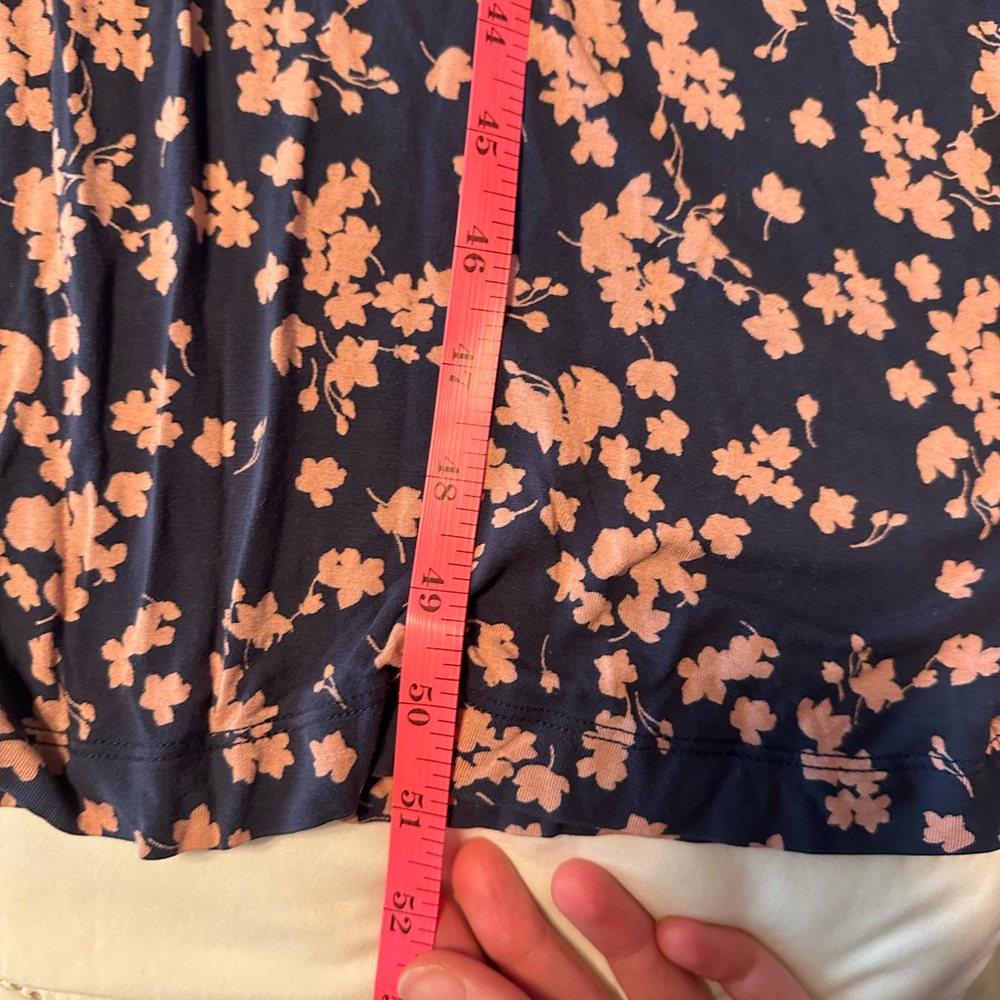Floral Jersey Maxi Dress - Soft and Comfy - Boho, Relaxed, Lounge, t shirt dress - Picture 8 of 9